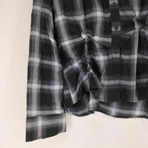 スライ SLY CHECK KNOT DETAIL シャツ レディース FREE