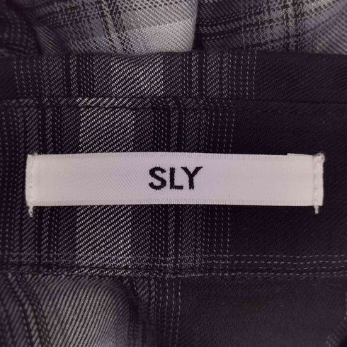 スライ SLY CHECK KNOT DETAIL シャツ レディース FREE
