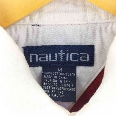 ノーティカ NAUTICA ロゴ刺繍 鹿の子 ポロシャツ メンズ M