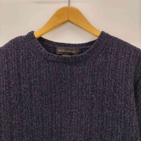 バナナリパブリック BANANA REPUBLIC 00S シルク アンゴラ 混 ローゲージ ウール ニット セーター メンズ import:L