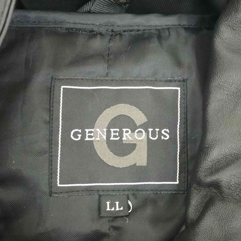 GENEROUS SHEEP LEATHER ジャケット メンズ LL