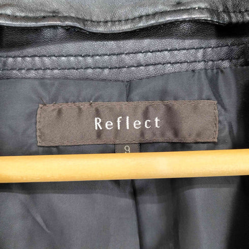 リフレクト Reflect Sheepskin 羊革 ダブルライダースジャケット レディース JPN:9号