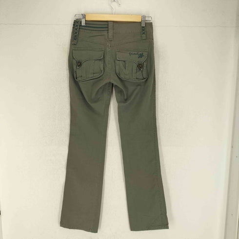 ディーゼル DIESEL ローライズ刺繍ストレートパンツ レディース US:25
