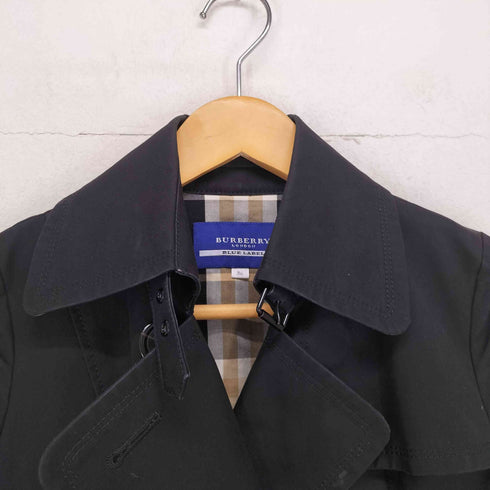 バーバリーブルーレーベル BURBERRY BLUE LABEL 裏チェック ショートトレンチ レディース JPN:36