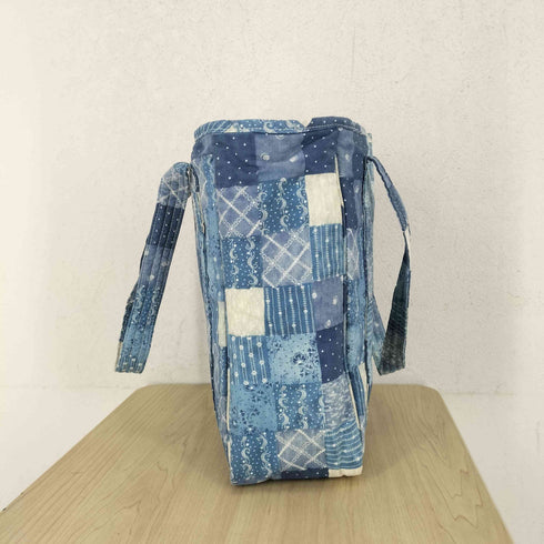 ラルフローレン RALPH LAUREN インディゴ パッチワークデザイン トートバッグ メンズ