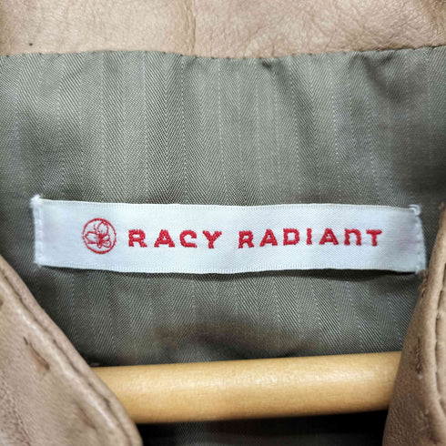 レイシーラディアント RACY RADIANT Sheepskinラムレザーライダースジャケット レディース MB