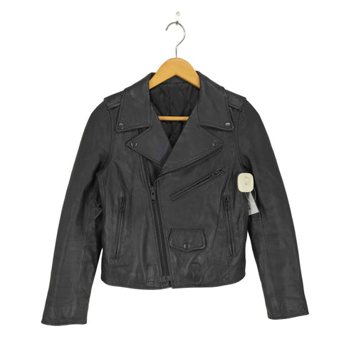 イマージュ image Sheepskin レザーダブルライダースジャケット レディース JPN:9号