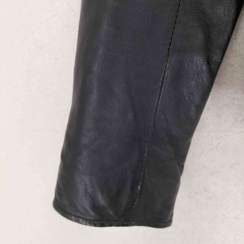 イマージュ image Sheepskin レザーダブルライダースジャケット レディース JPN:9号