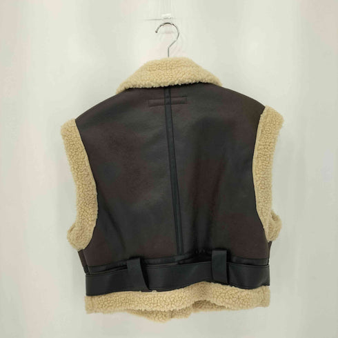 ザラ ZARA フェイクムートンベスト レディース XS