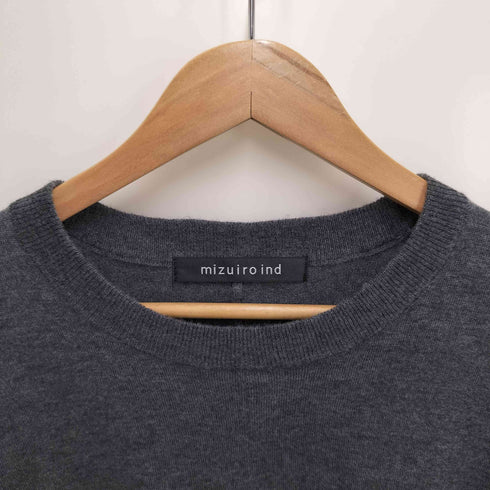 ミズイロインド mizuiro ind 25aw コクーン リブスリーブ プルオーバー レディース ONE SIZE