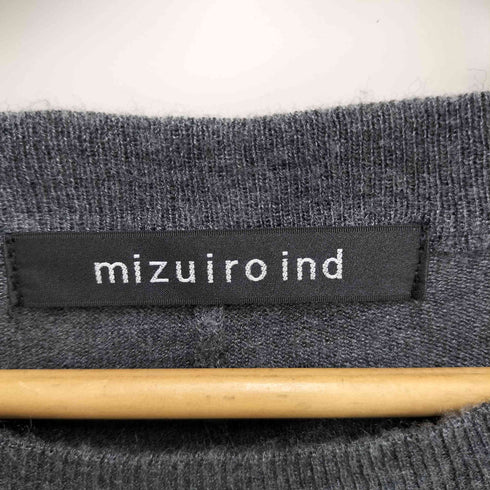 ミズイロインド mizuiro ind 25aw コクーン リブスリーブ プルオーバー レディース ONE SIZE