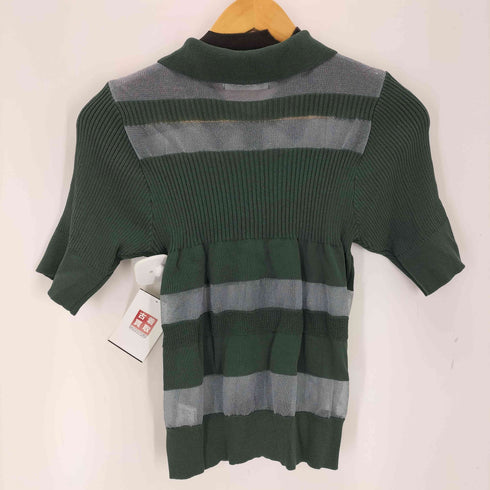 CIEL'AIR IRREGULAR SHEER KNIT POLO レディース FREE