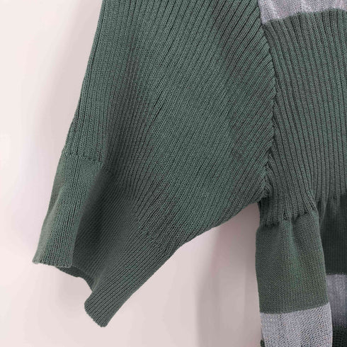 CIEL'AIR IRREGULAR SHEER KNIT POLO レディース FREE
