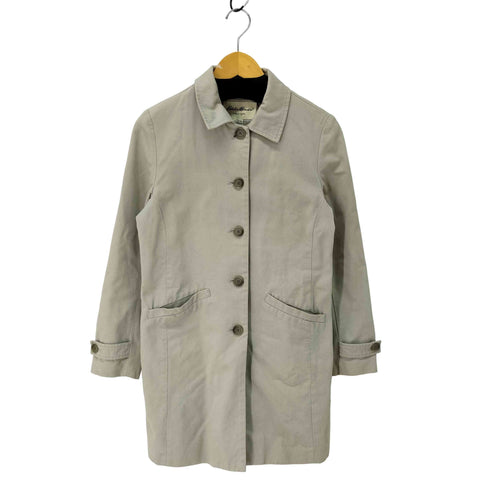 エディーバウアー Eddie Bauer 90-00s 白タグ コットン ステンカラーコート レディース import:S