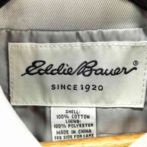 エディーバウアー Eddie Bauer 90-00s 白タグ コットン ステンカラーコート レディース import:S