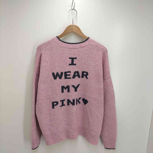 スピックアンドスパン Spick and Span 24aw ロゴ インターシャニット レディース FREE