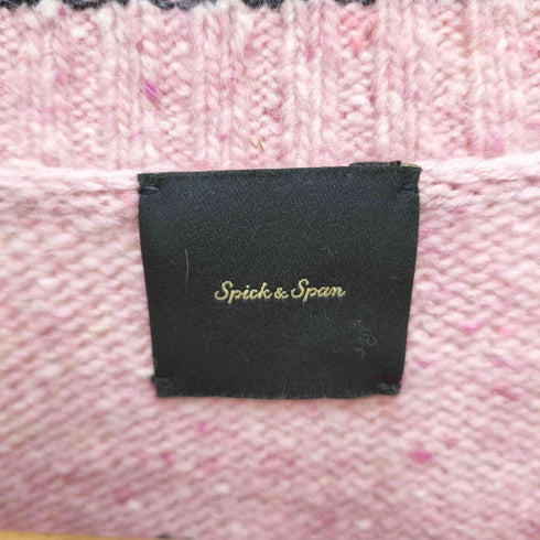 スピックアンドスパン Spick and Span 24aw ロゴ インターシャニット レディース FREE
