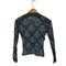 イッセイミヤケ ISSEY MIYAKE ダマスク柄 L/S シアーカットソー レディース JPN:2