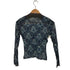イッセイミヤケ ISSEY MIYAKE ダマスク柄 L/S シアーカットソー レディース JPN:2