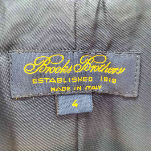 ブルックスブラザーズ BROOKS BROTHERS イタリア製 比翼ジップ 82/18 ウールナイロン チェスターコート ririジップ レディース US:4