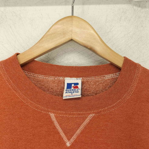 ラッセルアスレチック RUSSELL ATHLETIC 90s USA製 Vガゼット クルーネック 長袖スウェット メンズ import:S