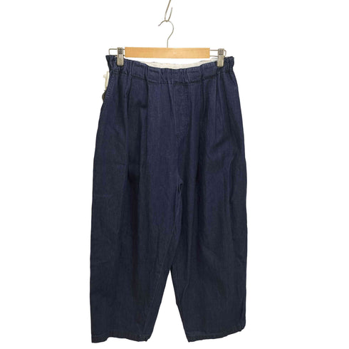 ミズイロインド mizuiro ind 25SS デニム タック ワイドパンツ レディース ONE SIZE