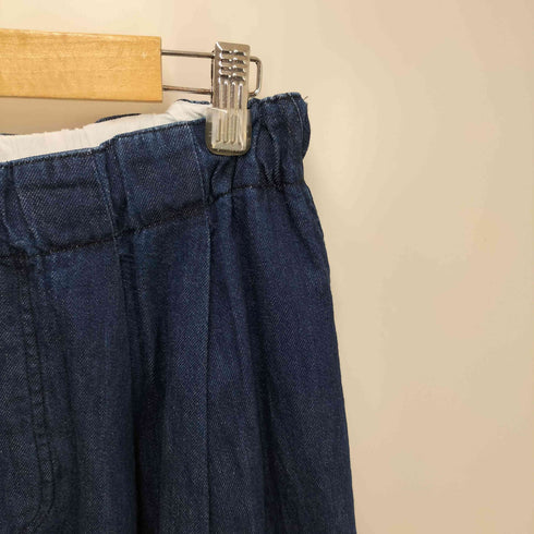 ミズイロインド mizuiro ind 25SS デニム タック ワイドパンツ レディース ONE SIZE