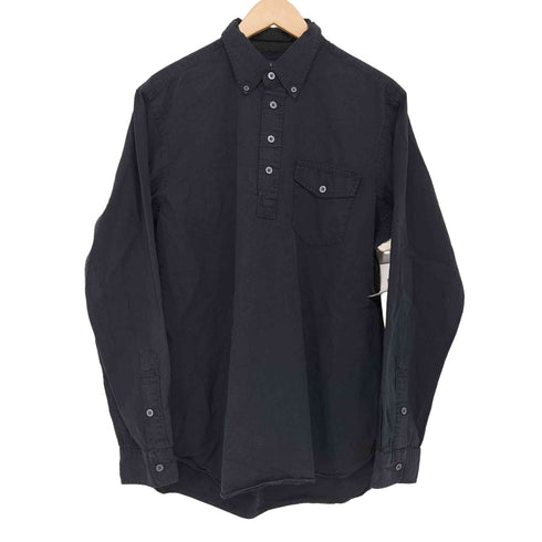 ラルフローレン RALPH LAUREN ハーフボタン 長袖 コットン 無地 ボタンダウンシャツ メンズ import:M