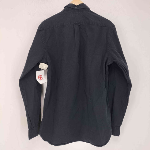 ラルフローレン RALPH LAUREN ハーフボタン 長袖 コットン 無地 ボタンダウンシャツ メンズ import:M