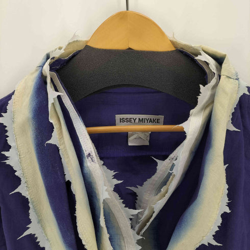 イッセイミヤケ ISSEY MIYAKE 17SS デザインL/S シャツ レディース JPN:2