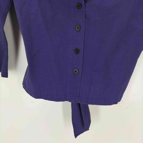 イッセイミヤケ ISSEY MIYAKE 17SS デザインL/S シャツ レディース JPN:2