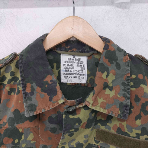 ジャーマンアーミー GERMAN ARMY 90s 1995年 ドイツ軍 フレクターカモ ミリタリー シャツジャケット メンズ Gr.Nr.9