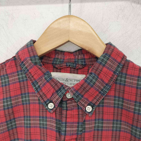 デニムアンドサプライラルフローレン DENIM&SUPPLY RALPH LAUREN チェック柄 長袖 ボタンダウンシャツ メンズ