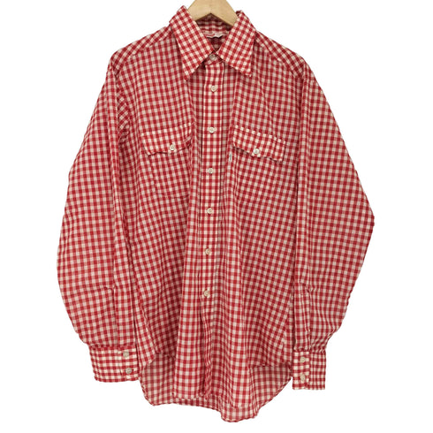 リーバイス Levis 70s 1976年 襟芯 ギンガムチェック 長袖 シャツ メンズ import:L