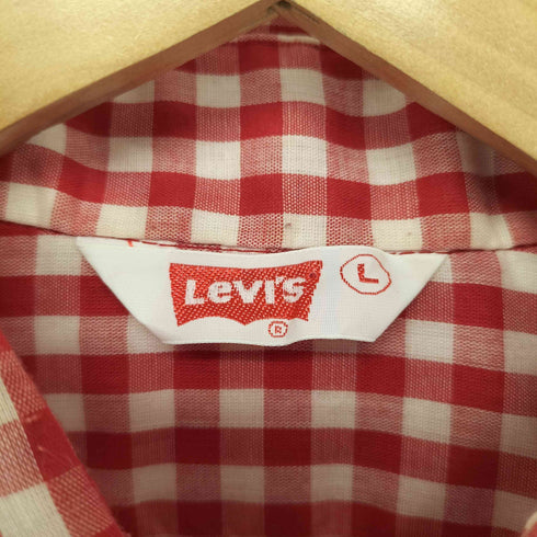 リーバイス Levis 70s 1976年 襟芯 ギンガムチェック 長袖 シャツ メンズ import:L