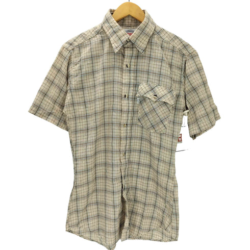 リーバイス Levis 白タブ ウエスタンヨーク ペイント S/S チェック シャツ メンズ import:M