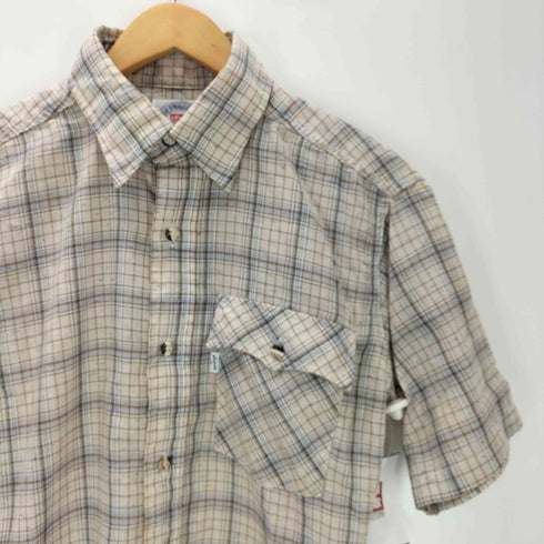 リーバイス Levis 白タブ ウエスタンヨーク ペイント S/S チェック シャツ メンズ import:M