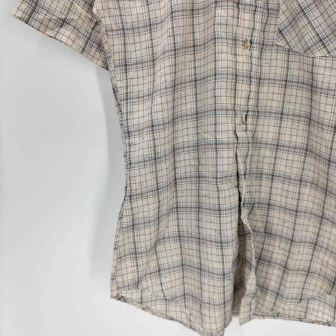 リーバイス Levis 白タブ ウエスタンヨーク ペイント S/S チェック シャツ メンズ import:M