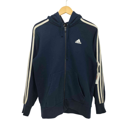 アディダス adidas パフォーマンスロゴプリント スリーストライプ ジップアップパーカー メンズ JPN:M