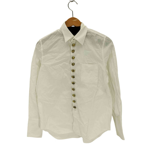 タオコムデギャルソン tao COMME des GARCONS AD2008 09SS 金ボタンS/S レギュラーカラーシャツ レディース JPN:XS
