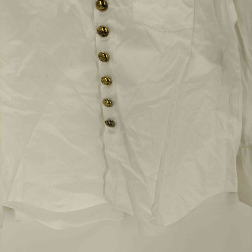タオコムデギャルソン tao COMME des GARCONS AD2008 09SS 金ボタンS/S レギュラーカラーシャツ レディース JPN:XS