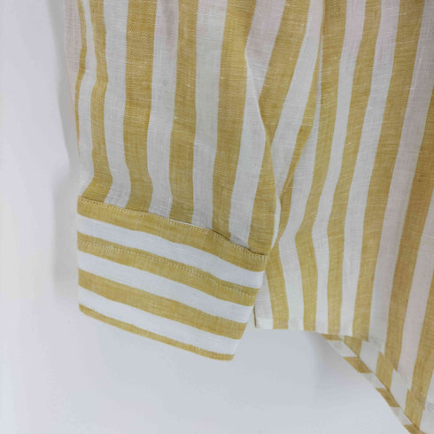フェアファクス FAIRFAX リネンストライプシャツ メンズ import:L