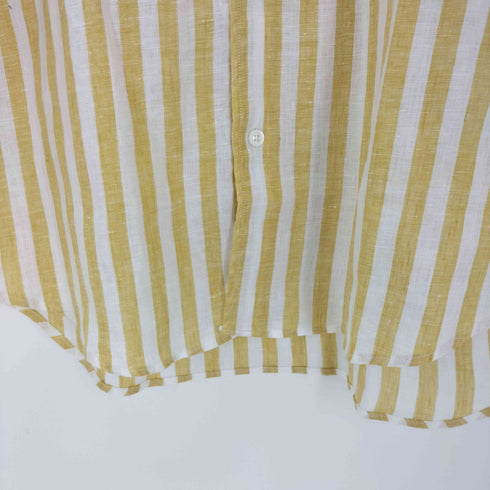 フェアファクス FAIRFAX リネンストライプシャツ メンズ import:L