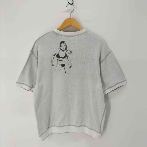 ガールプリント Vガゼット S/S スウェット メンズ