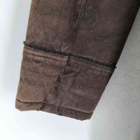 ユナイテッドカラーズオブベネトン UNITED COLORS OF BENETTON Pig Leather ピッグスエード 裏ボア ロングコート レディース JPN:42