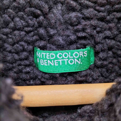 ユナイテッドカラーズオブベネトン UNITED COLORS OF BENETTON Pig Leather ピッグスエード 裏ボア ロングコート レディース JPN:42