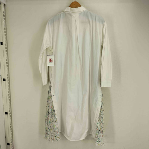 スカラー ScoLar 総柄プリーツ切替 L/S シャツワンピース レディース JPN:M