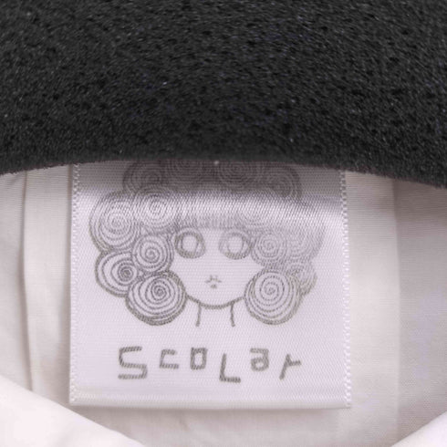 スカラー ScoLar 総柄プリーツ切替 L/S シャツワンピース レディース JPN:M