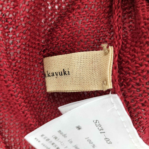 スズキタカユキ suzuki takayuki ハイネックリネンニット レディース