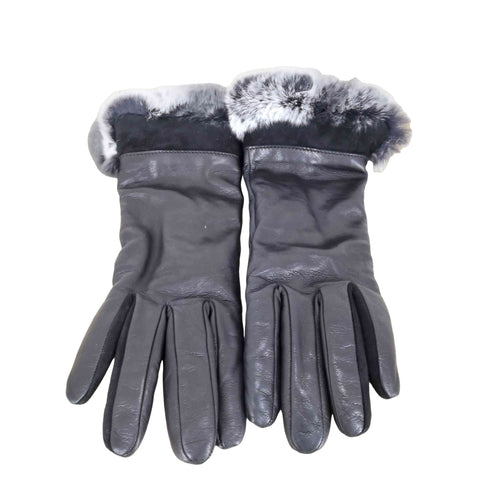 CORREALEGLOVES genuine leather cashmere カシミヤ裏地 ファー レザー手袋 レディース 6 1/2